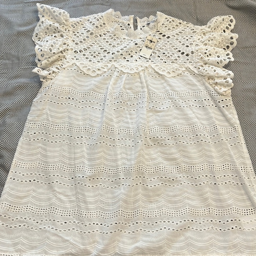 Express eyelet blouse